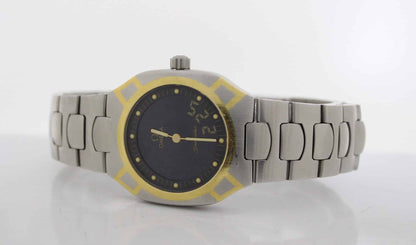 Omega Seamaster Polaris Multifunktion Digi Quarz Stahl/Gold 1990 Ref.386.0822