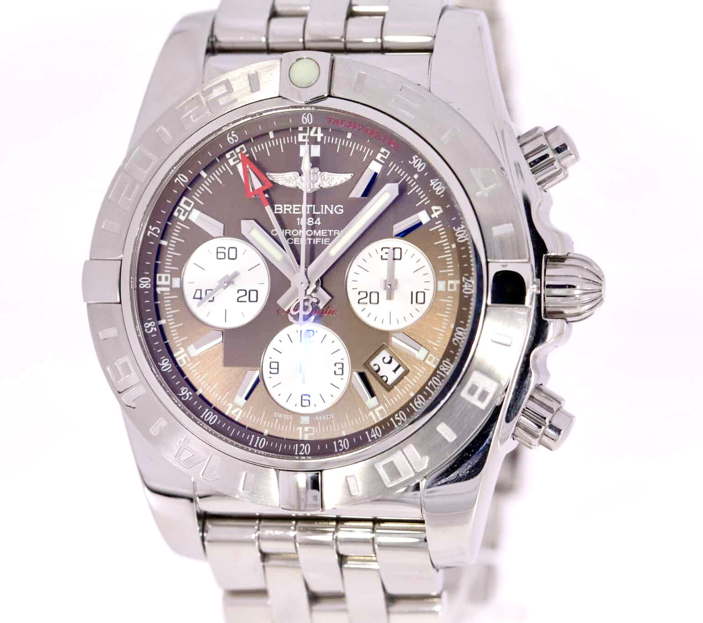 Breitling Chronomat 44mm Gmt Box und Papiere Ref.AB0410 Chronograph