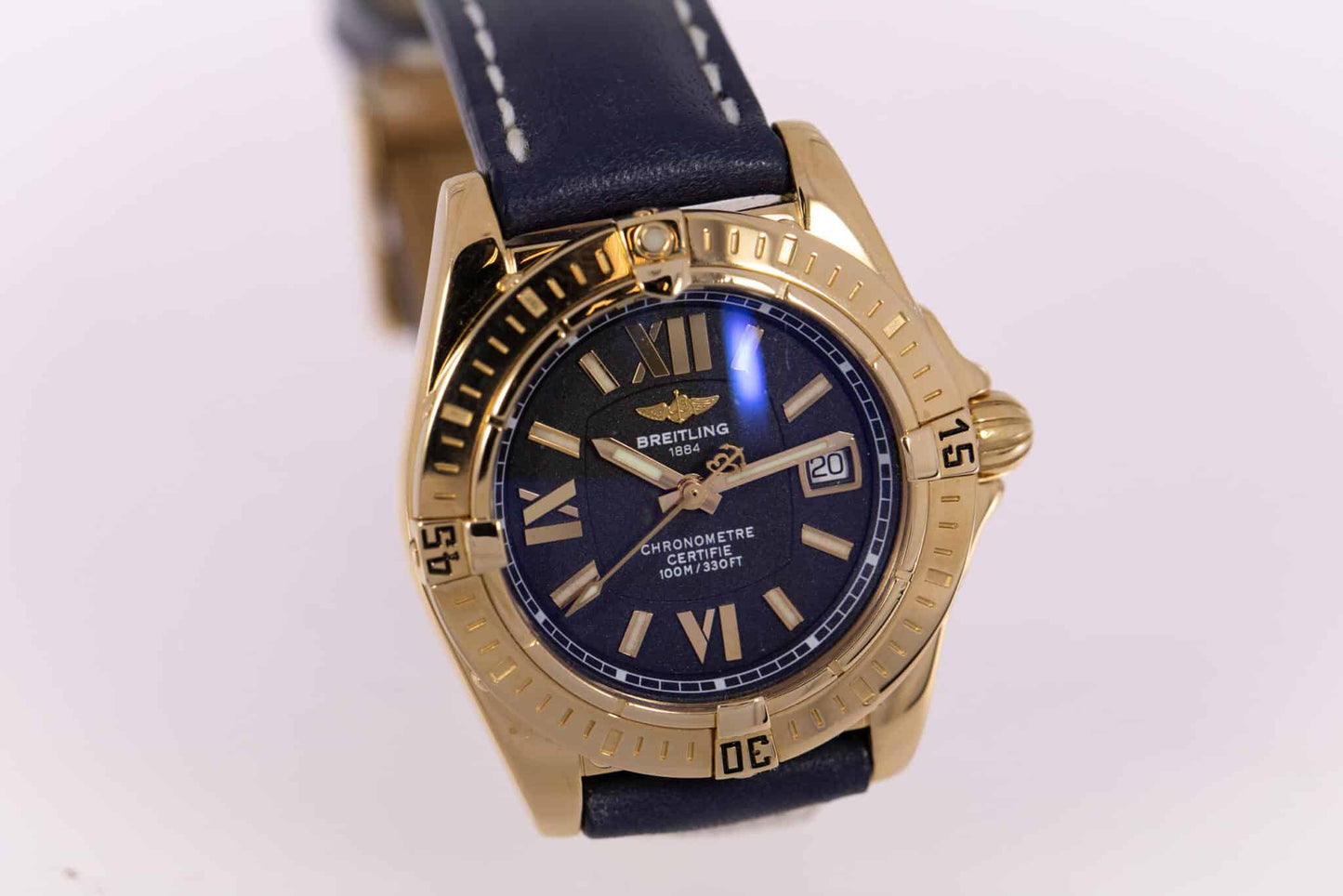 Breitling Lady Cockpit Limited Edition 750er Gold Box und Papiere Ref.H71356