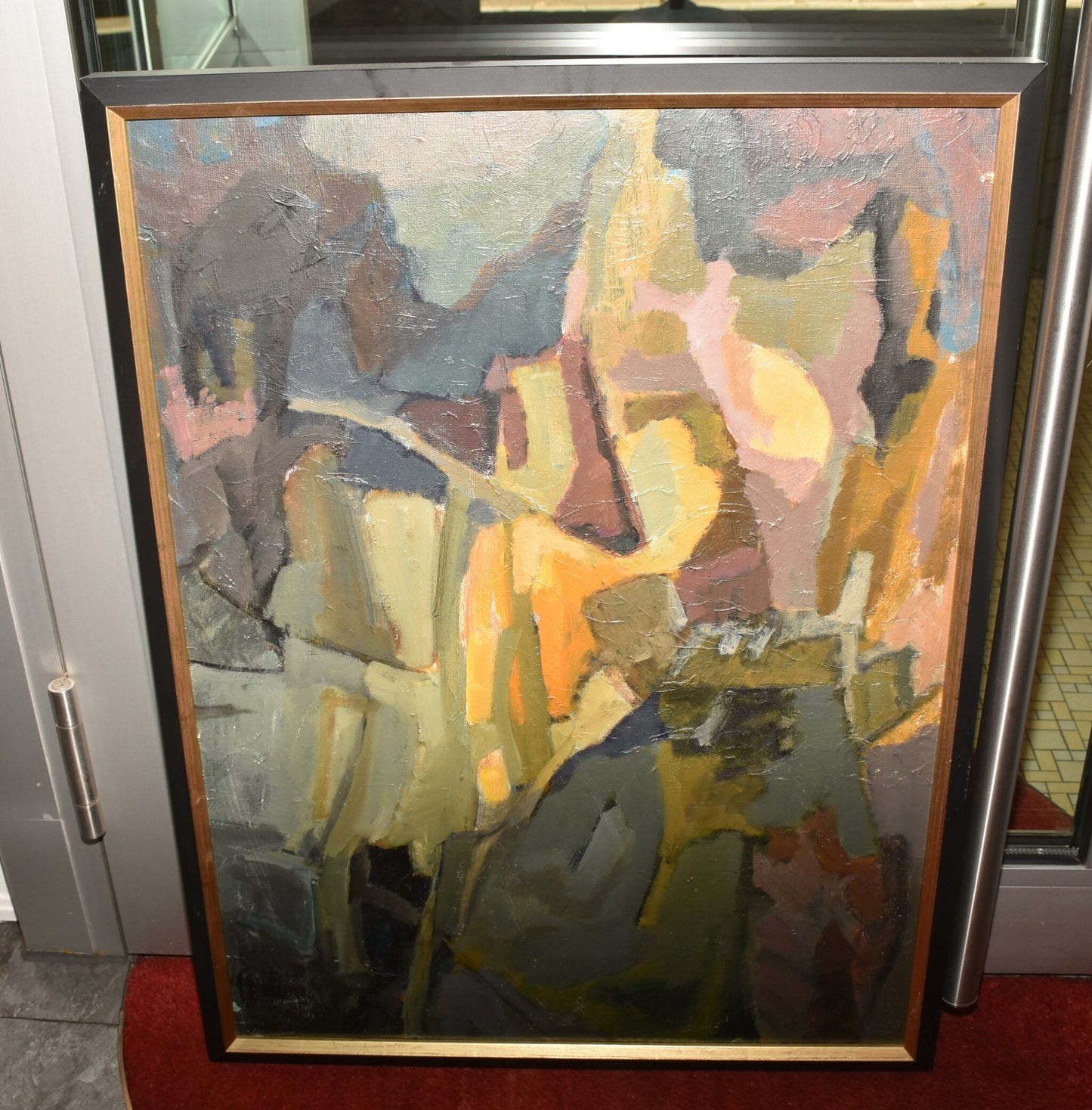 Original Lilli Palmer Ölgemälde Bild kubistische Kunst