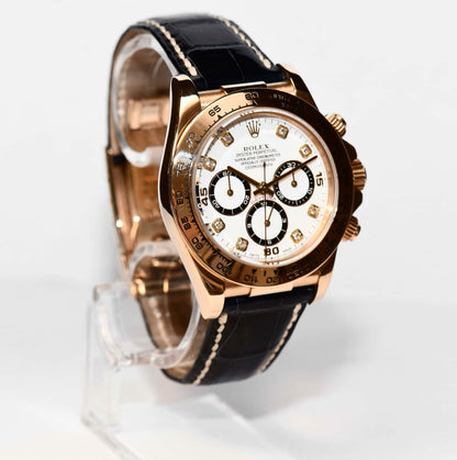 Rolex Daytona Zenith Gelb Gold Lederband Box Papiere 1997