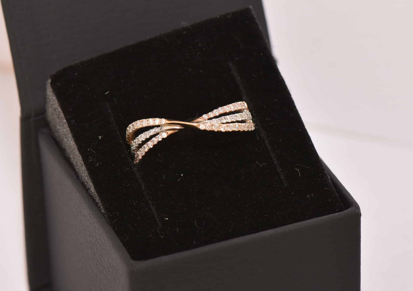 Brillant 750er Gold Damen Ring neu und ungetragen Rose Gelb Weiß Gold