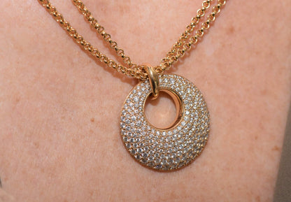 Original Wempe Collier Kette Brillant Anhänger 750er Gold By Kim