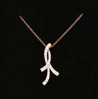 Brillant Collier 585er Rose-Gold 0,46ct Brillanten neu und ungetragen