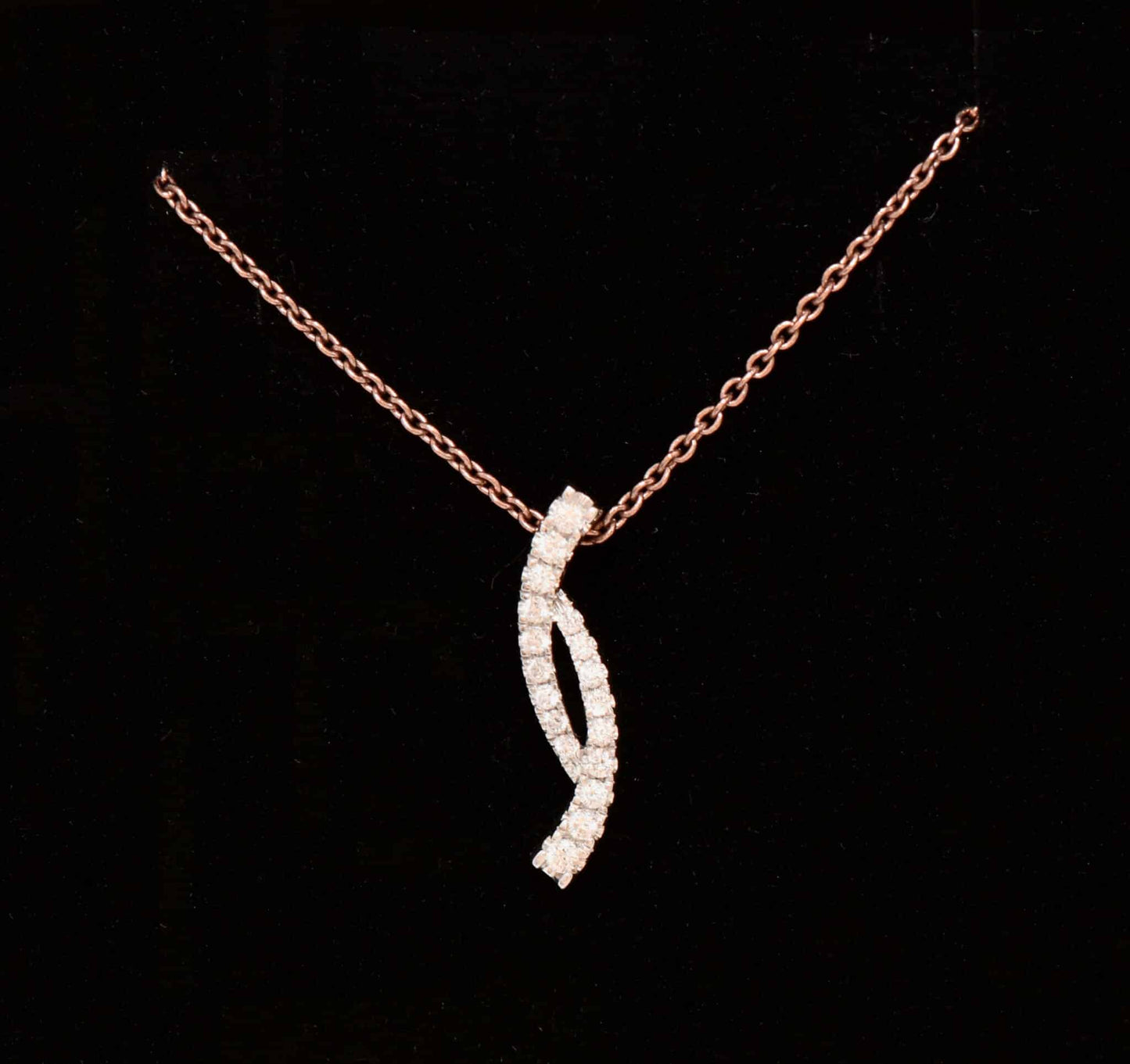 Brillant Collier 585er Rose-Gold 0,19ct Brillanten neu und ungetragen