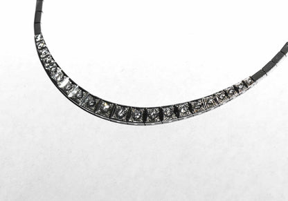 wertvolles großes 3,88ct Brillant Gold Collier