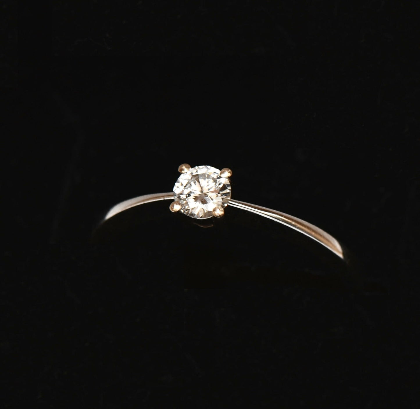 Solitär Ring 0,15ct Brillant 750er Gold Ring Brillantring neu ungetragen