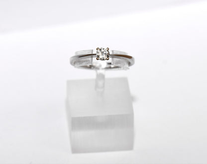 Solitär Ring 0,15ct Brillant 750er Gold Ring Brillantring neu ungetragen