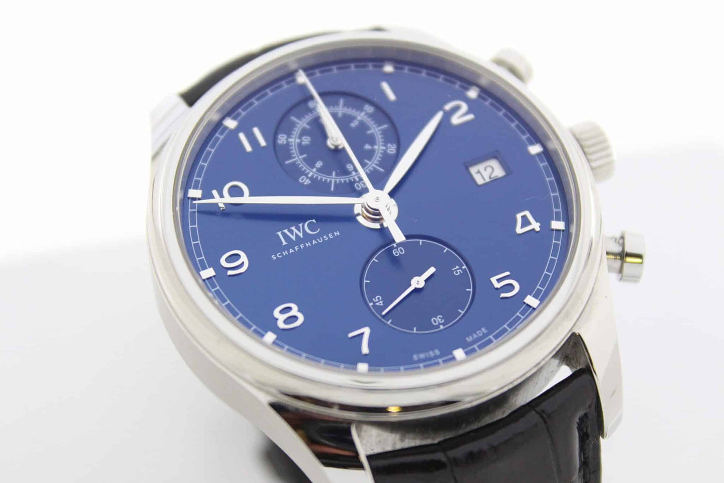 IWC Portugieser Flyback Stahl Herren Uhr Ref.IW390303 Box Papiere Chronograph