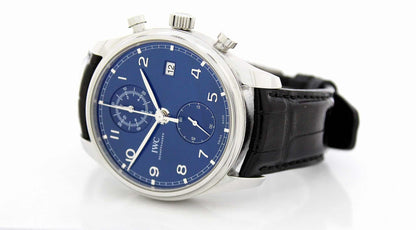 IWC Portugieser Flyback Stahl Herren Uhr Ref.IW390303 Box Papiere Chronograph