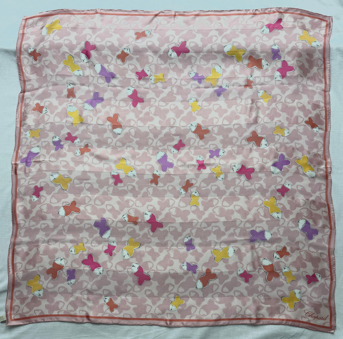 Chopard Seidentuch "Happy Fish" 85 cm x 85 cm