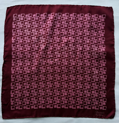 Charvet Seidentuch 45 cm x 45 cm beere/pink