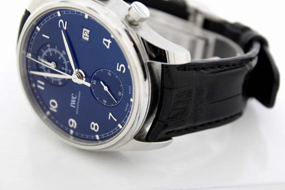 IWC Portugieser Flyback Stahl Herren Uhr Ref.IW390303 Box Papiere Chronograph