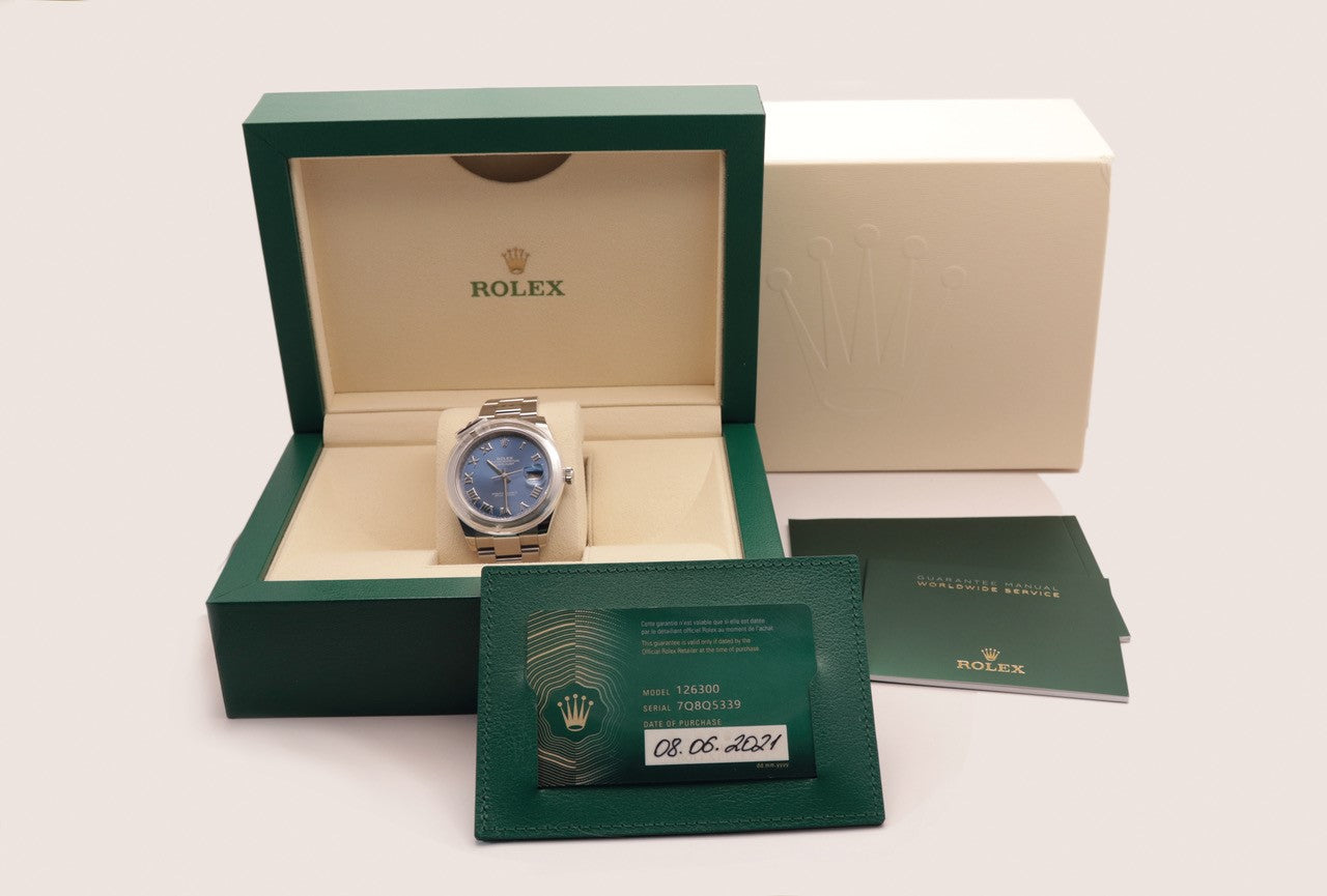 Rolex Datejust 41 Ref.126300 Box Papiere aus 2021