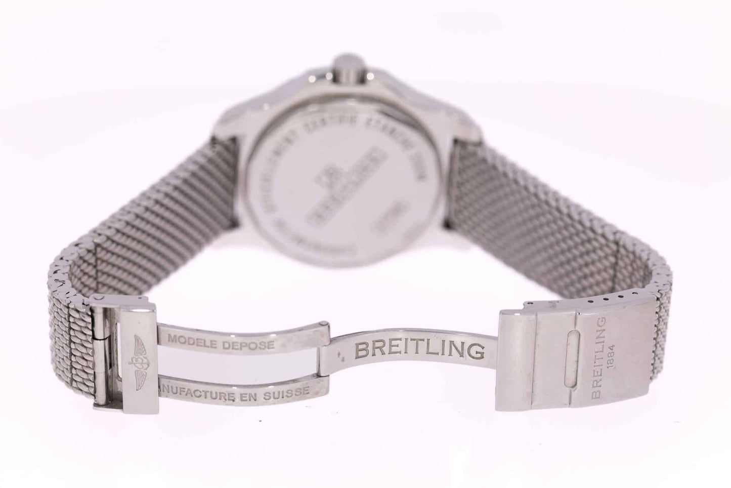 Breitling Colt Edelstahl Herren Uhr 44mm  Milanaiseband Ref.A17388 Box und Papiere