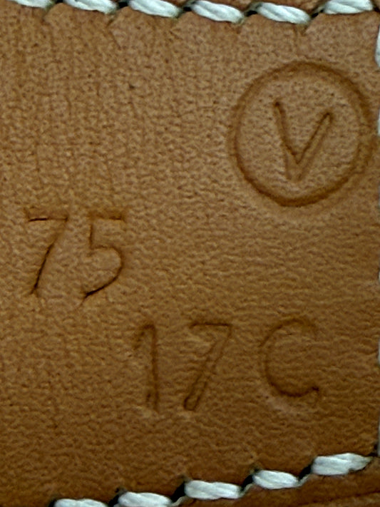 Hermès Gürtel Braun / Beige 75 cm x 3 cm
