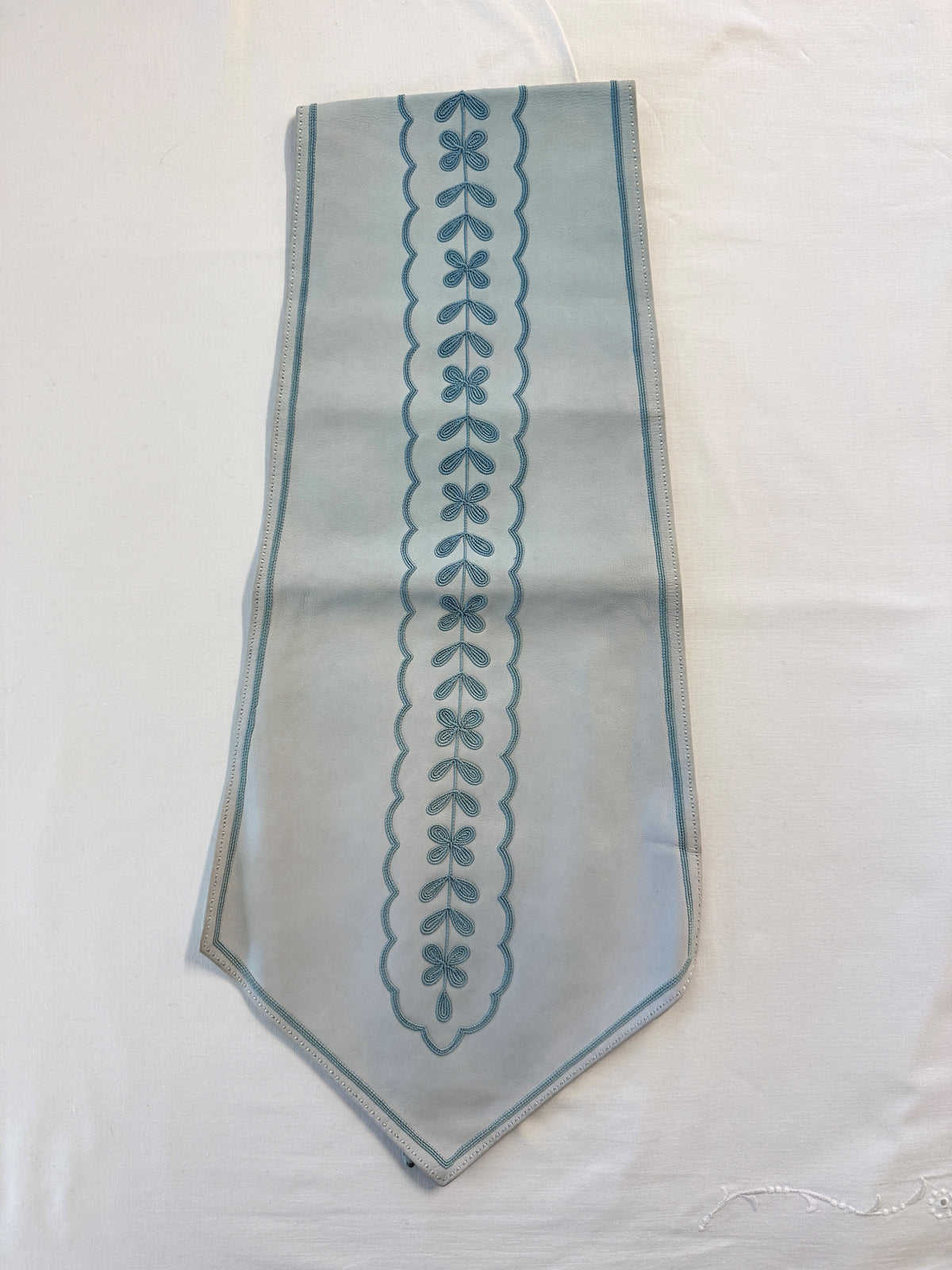 Hermès Handschuhe (Gr. 7) und Schal (103 cm) Leder