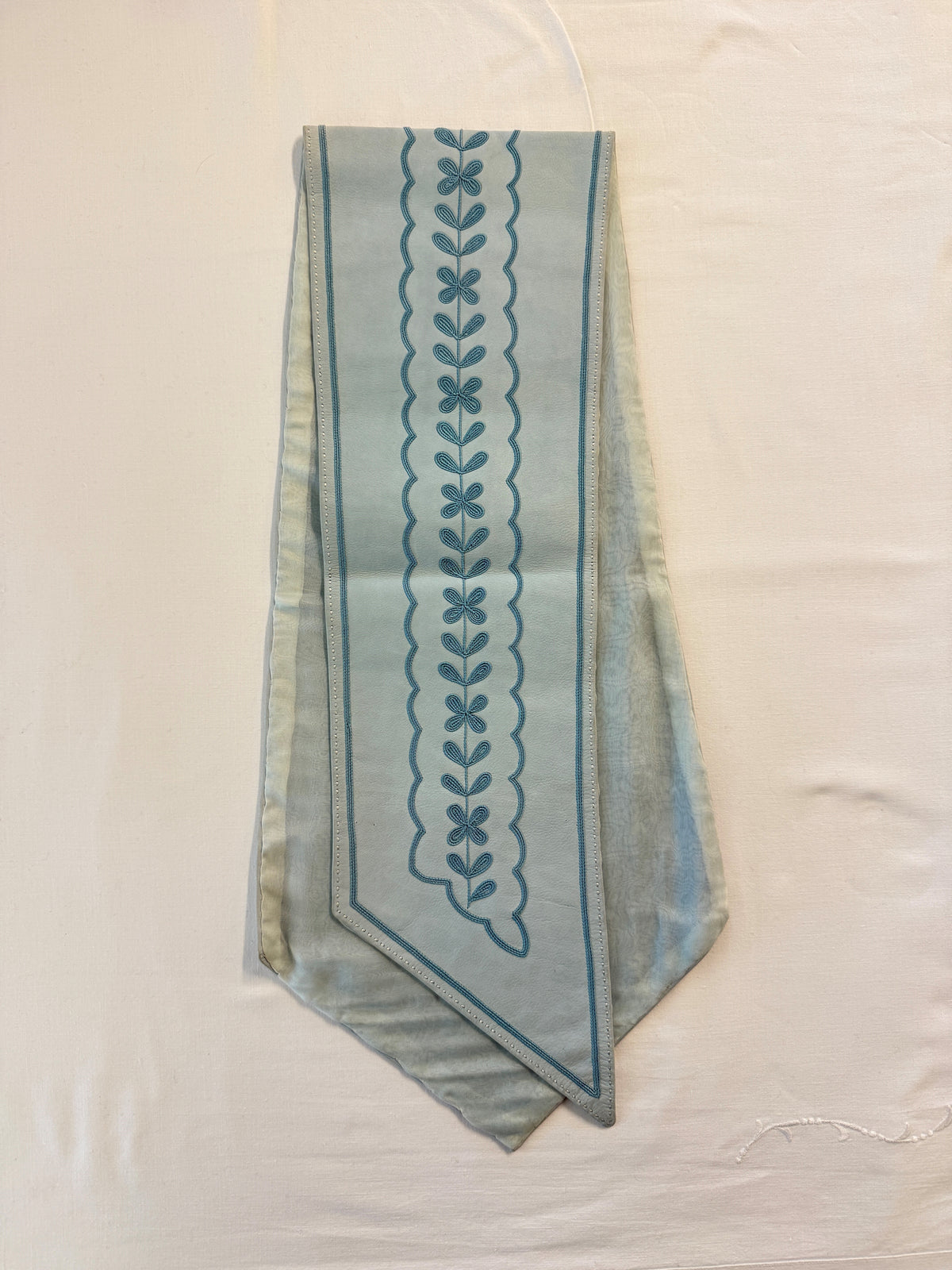 Hermès Handschuhe (Gr. 7) und Schal (103 cm) Leder