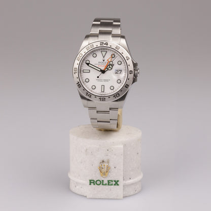 Rolex Explorer II 216570 Stahl Box und Papiere 2015