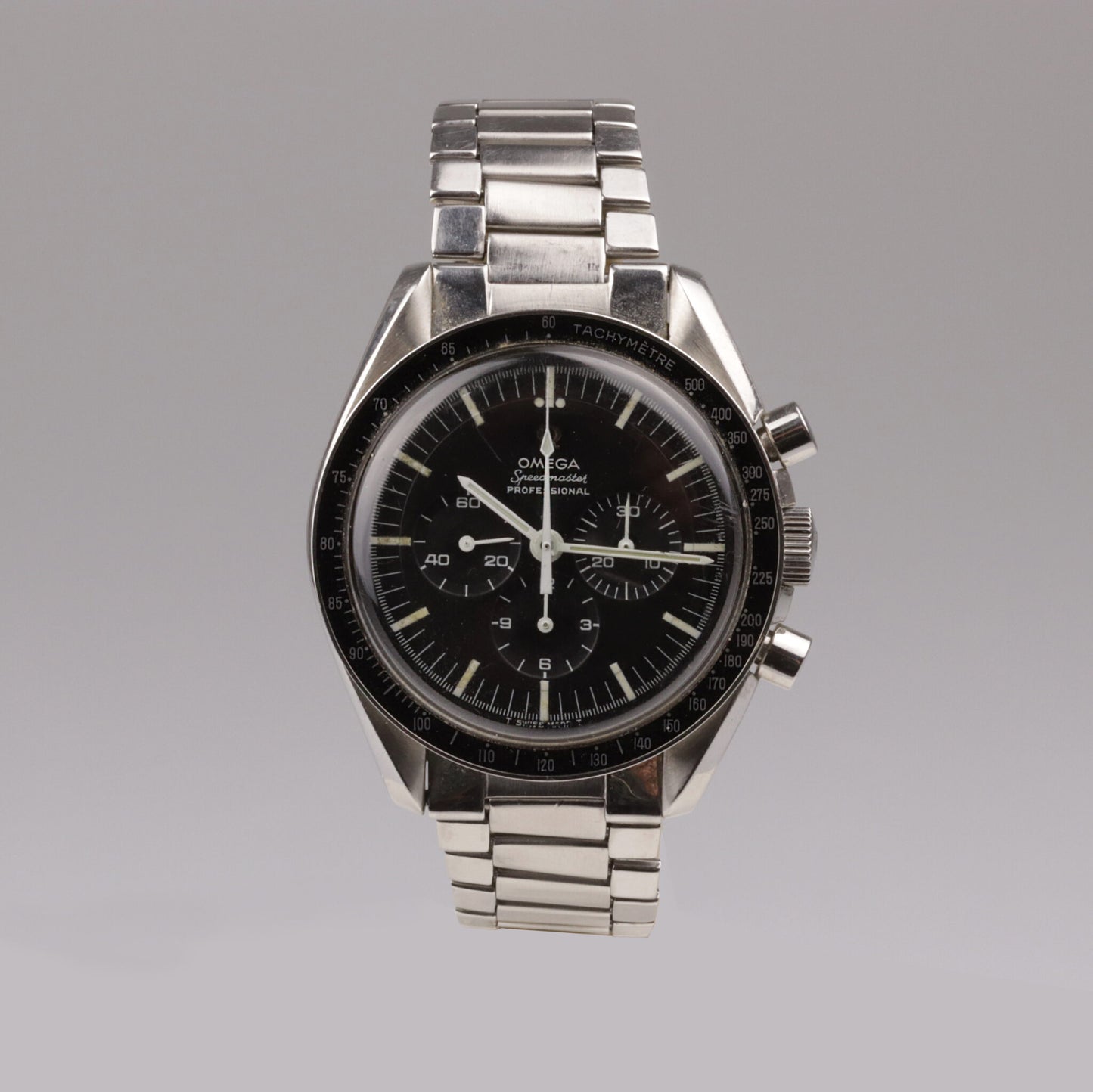 Omega Speedmaster "Pre Moon" Ref. 145012 aus 1967 Box und Papiere