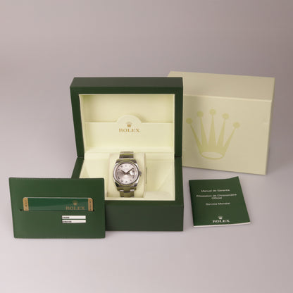 Rolex Datejust  | Edelstahl | Silbernes Zifferblatt | Referenz 116200 | ca. 2010  | 36 mm