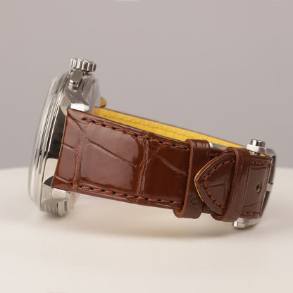 Breitling Premier B01 Chronograph AB0145 Edelstahl Lederband Box + Papiere