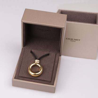 Chaumet Paris Collier "Anneau de Chaumet" aus 18Karat/750er Gelbgold Brillant