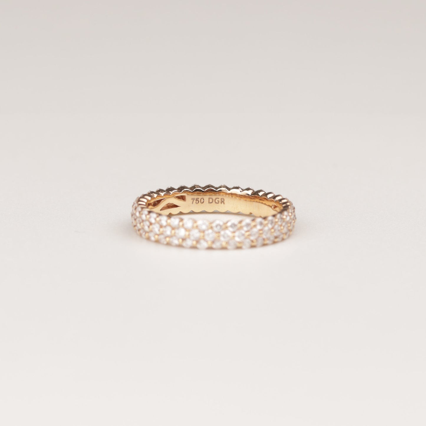 Pavé Ring 750/- Roségold 1,17 ct Brillant