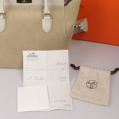 HERMÈS Toolbox 26 - Wildleder - Creme - Top