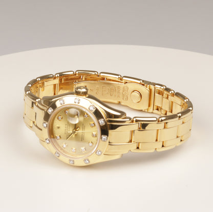 Rolex Datejust 29 Pearlmaster Lady | 750/-Gelbgold | Diamant | Referenz 80318
