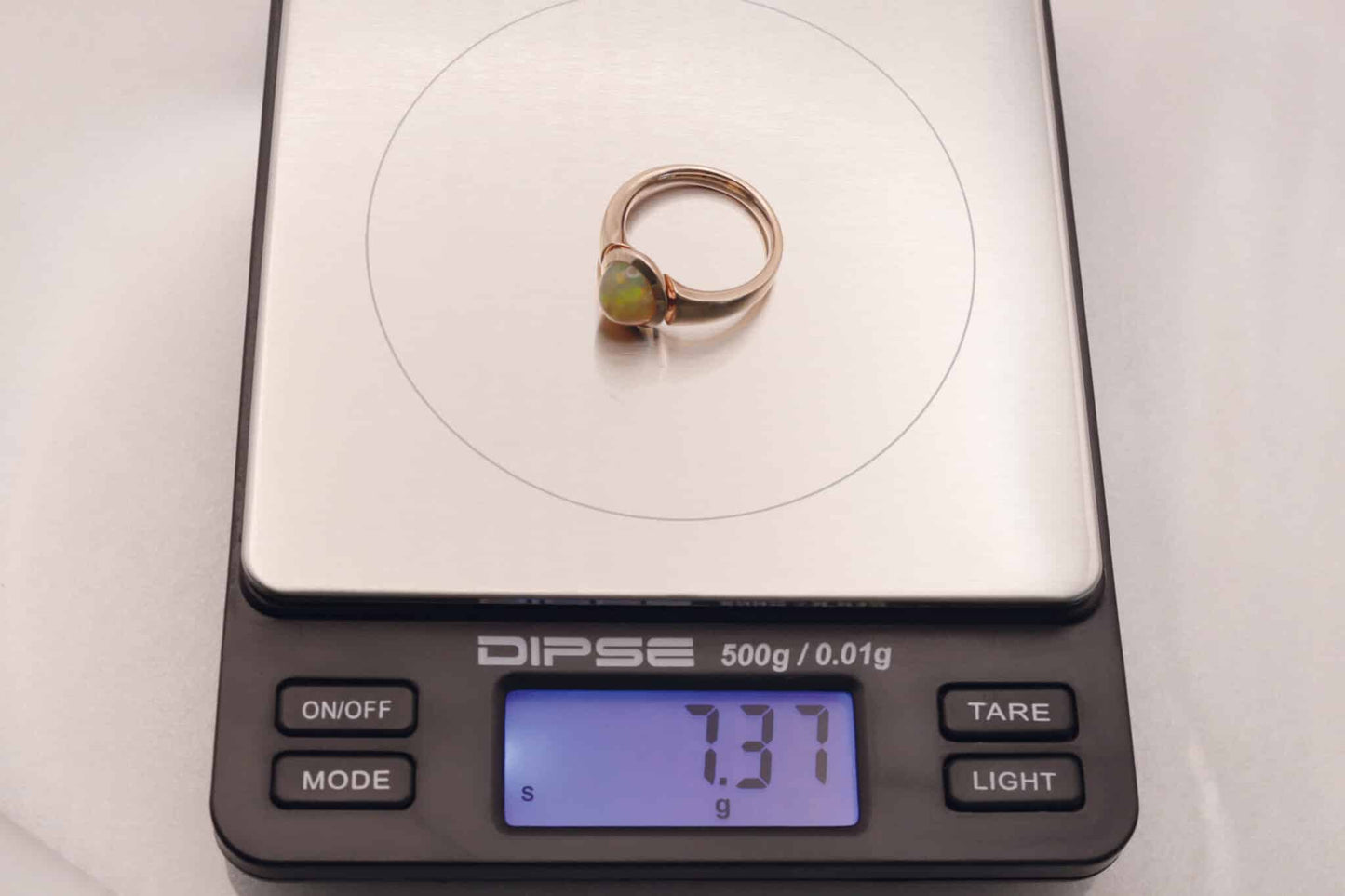 Opal-Ring 585/- Roségold Cabochon