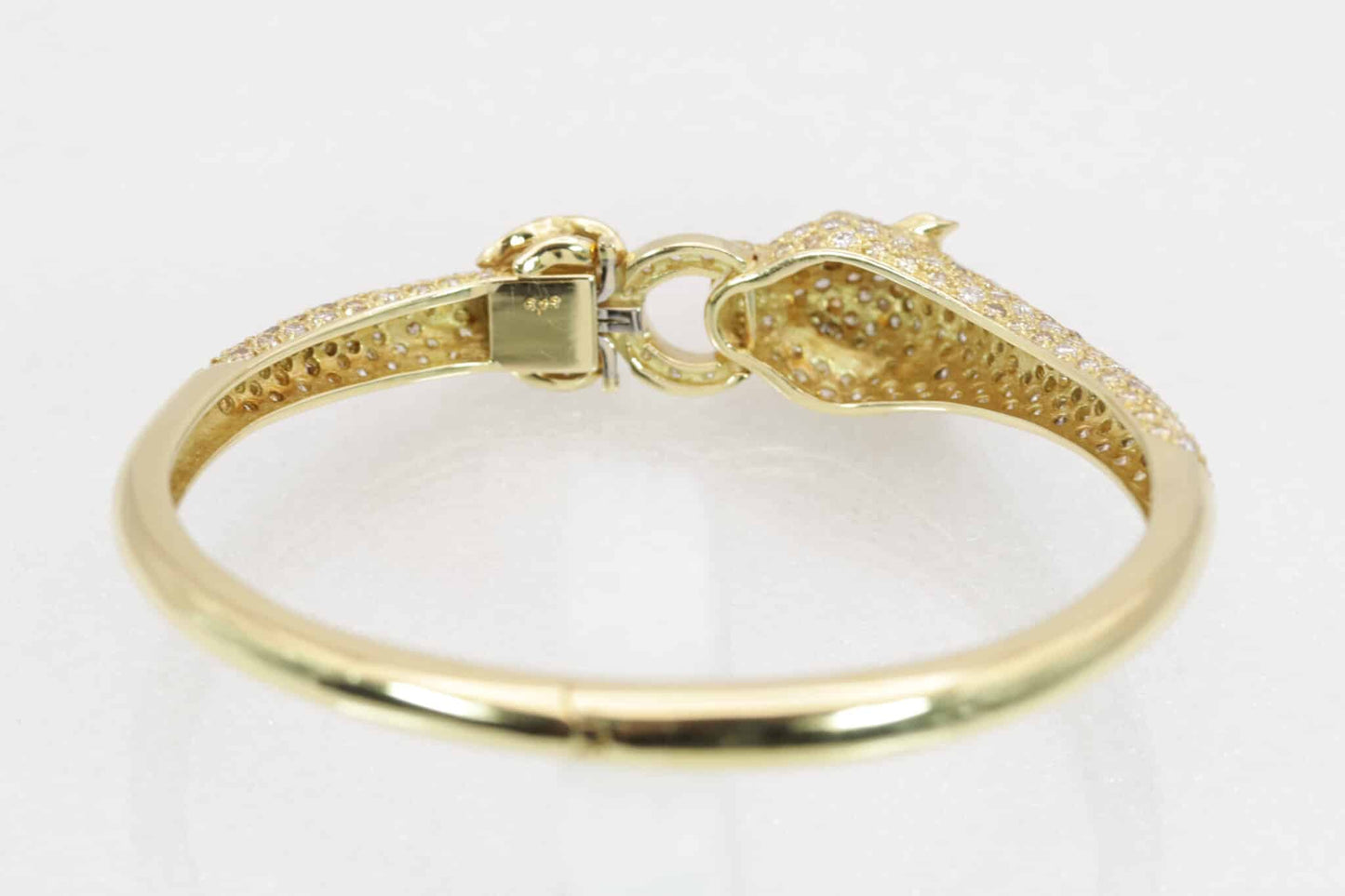 Panther-Brillant-Armreif 750/- Gelbgold von Juwelier Leicht Pforzheim