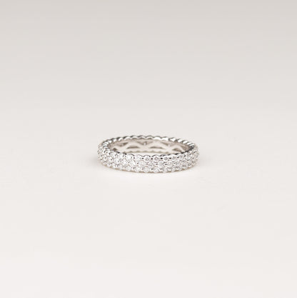 Pavé Ring 750/- Weißgold 1,17 ct Brillant