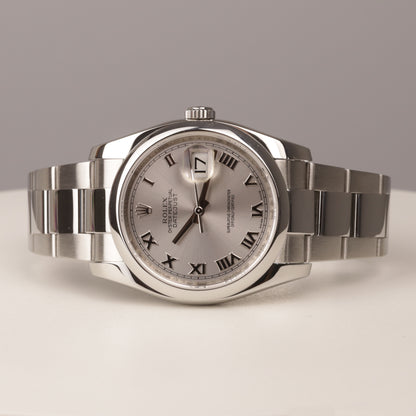 Rolex Datejust  | Edelstahl | Silbernes Zifferblatt | Referenz 116200 | ca. 2010  | 36 mm
