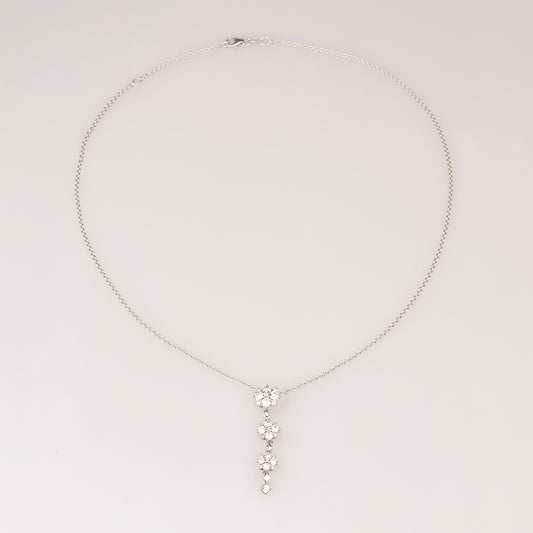 Collier 750/- Weißgold | Brillantcollier mit ca. 0,75 ct Hsi