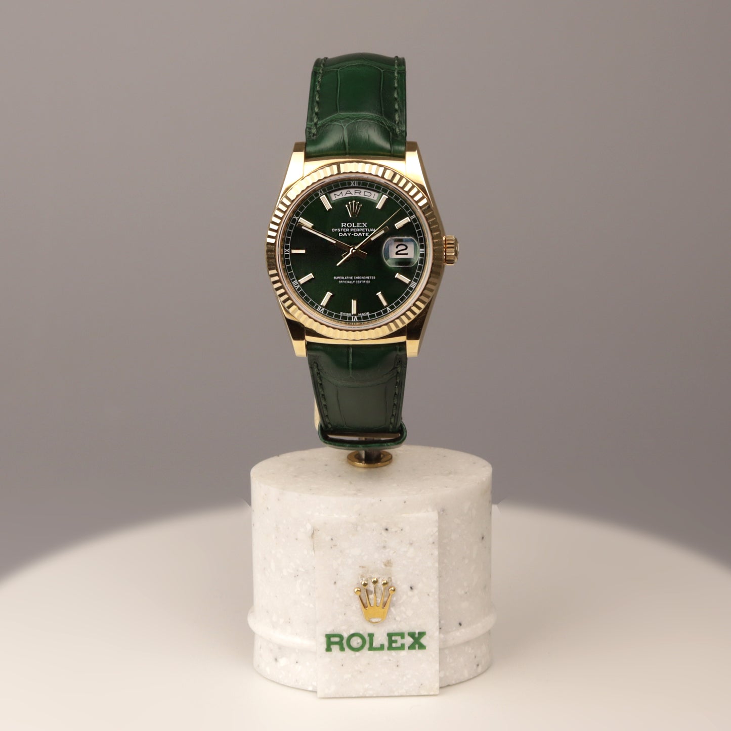 Rolex Day-Date | Referenz 118138| 750er Gelbgold | Box + Papiere | 2018