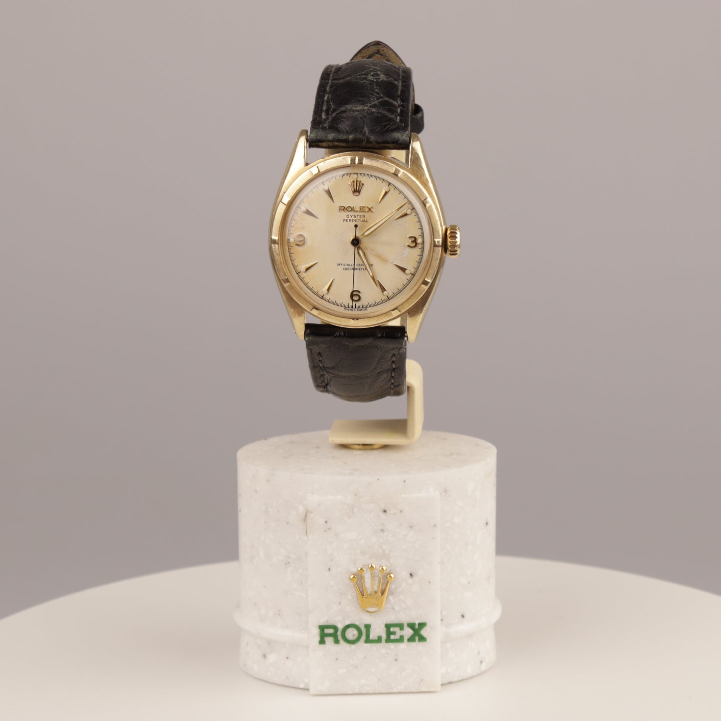 Rolex Oyster "Bubbleback" | Ref. 6085 | 33,5 mm | 10 Karat Gelbgold | ca. 1952 |