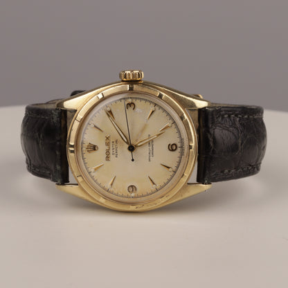 Rolex Oyster "Bubbleback" | Ref. 6085 | 33,5 mm | 10 Karat Gelbgold | ca. 1952 |