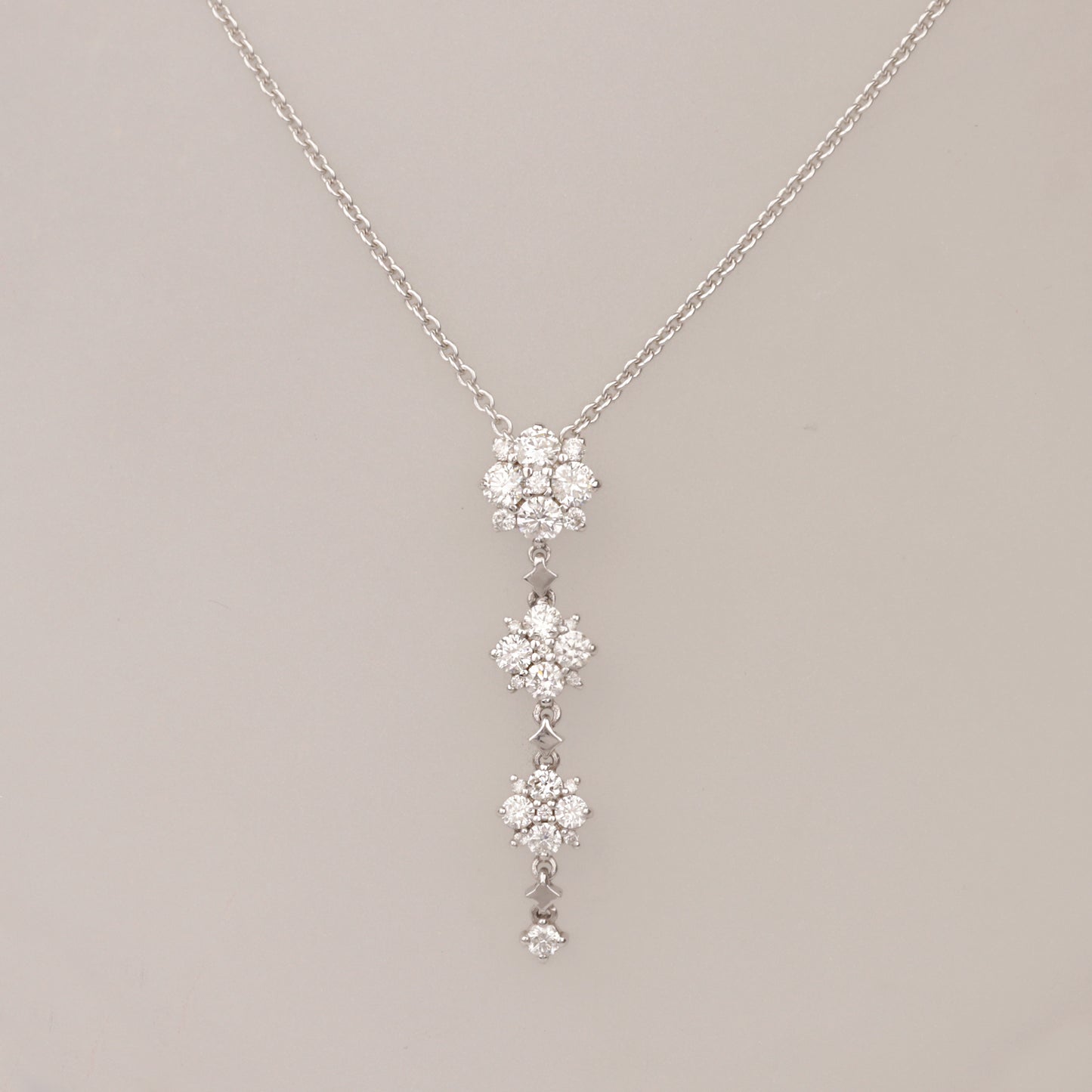 Collier 750/- Weißgold | Brillantcollier mit ca. 0,75 ct Hsi