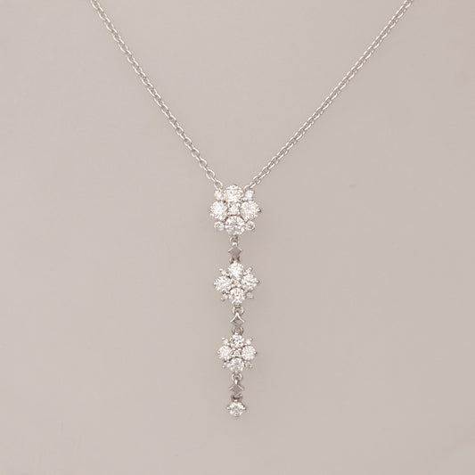 Collier 750/- Weißgold | Brillantcollier mit ca. 0,75 ct Hsi