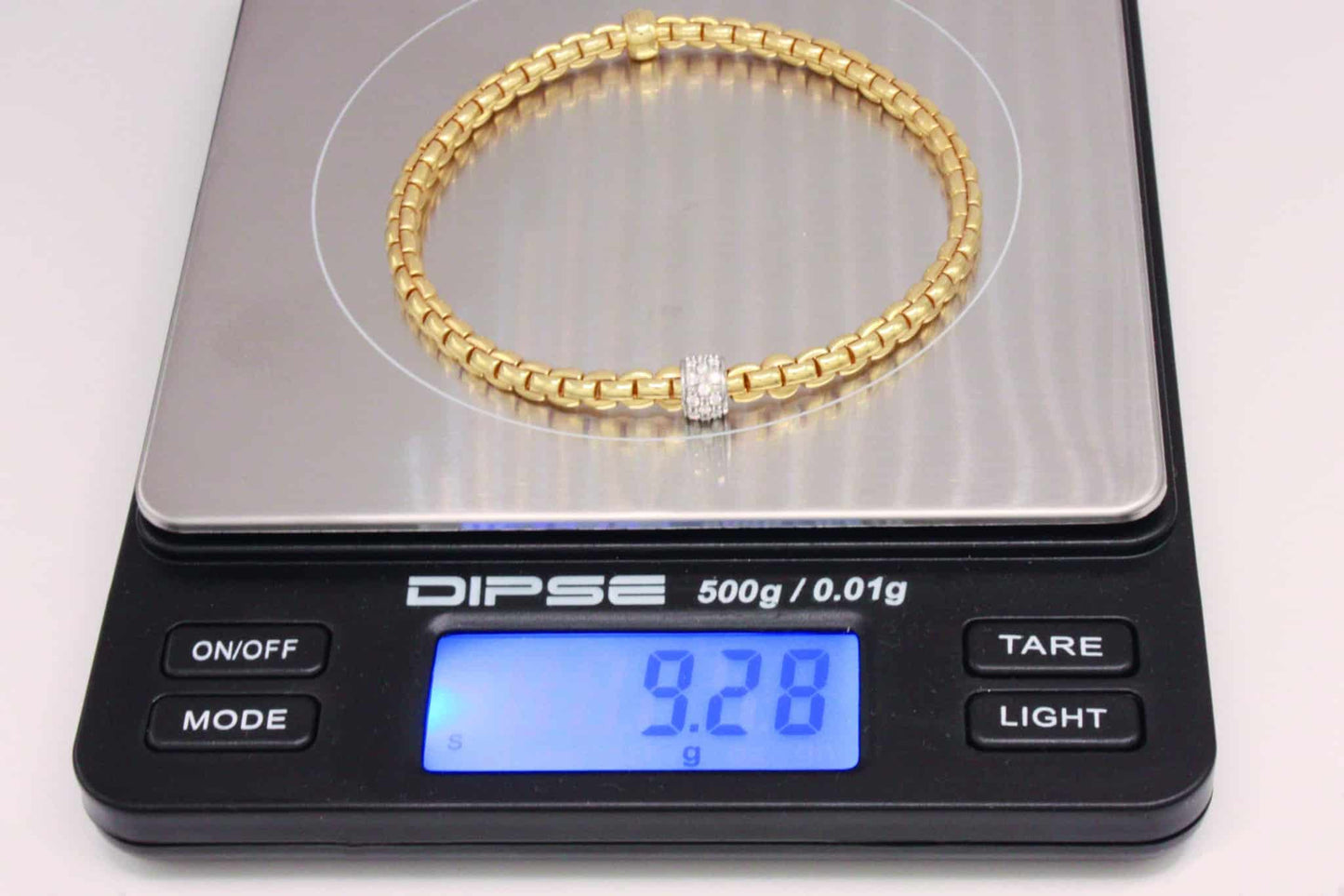 Original Fope EKA TINY Flex it Armband - 750/- Gelbgold mit 0,19ct Pave Brillant !!NEU!!