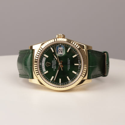 Rolex Day-Date | Referenz 118138| 750er Gelbgold | Box + Papiere | 2018