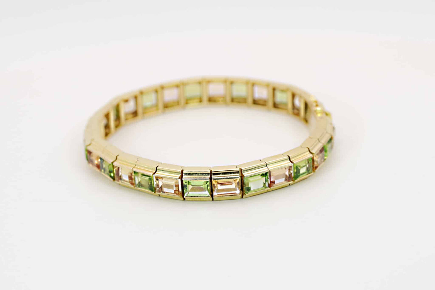 Peridot Citrin Armband 750/- Gelbgold Doebbelin