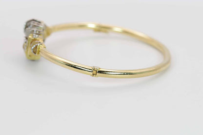 Brillant-Armreif 750/- Gelbgold/Weißgold ca. 8ct