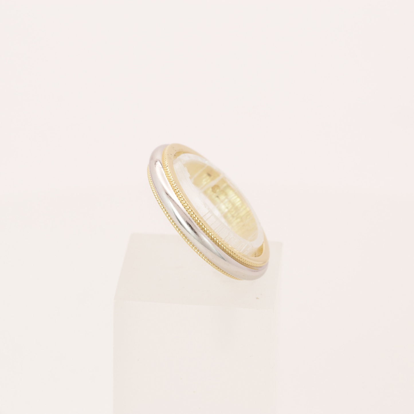 Tiffany & Co. Ring Ehering "Milgrain" 750er Gelbgold mit Platin