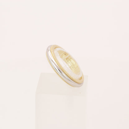 Tiffany & Co. Ring Ehering "Milgrain" 750er Gelbgold mit Platin