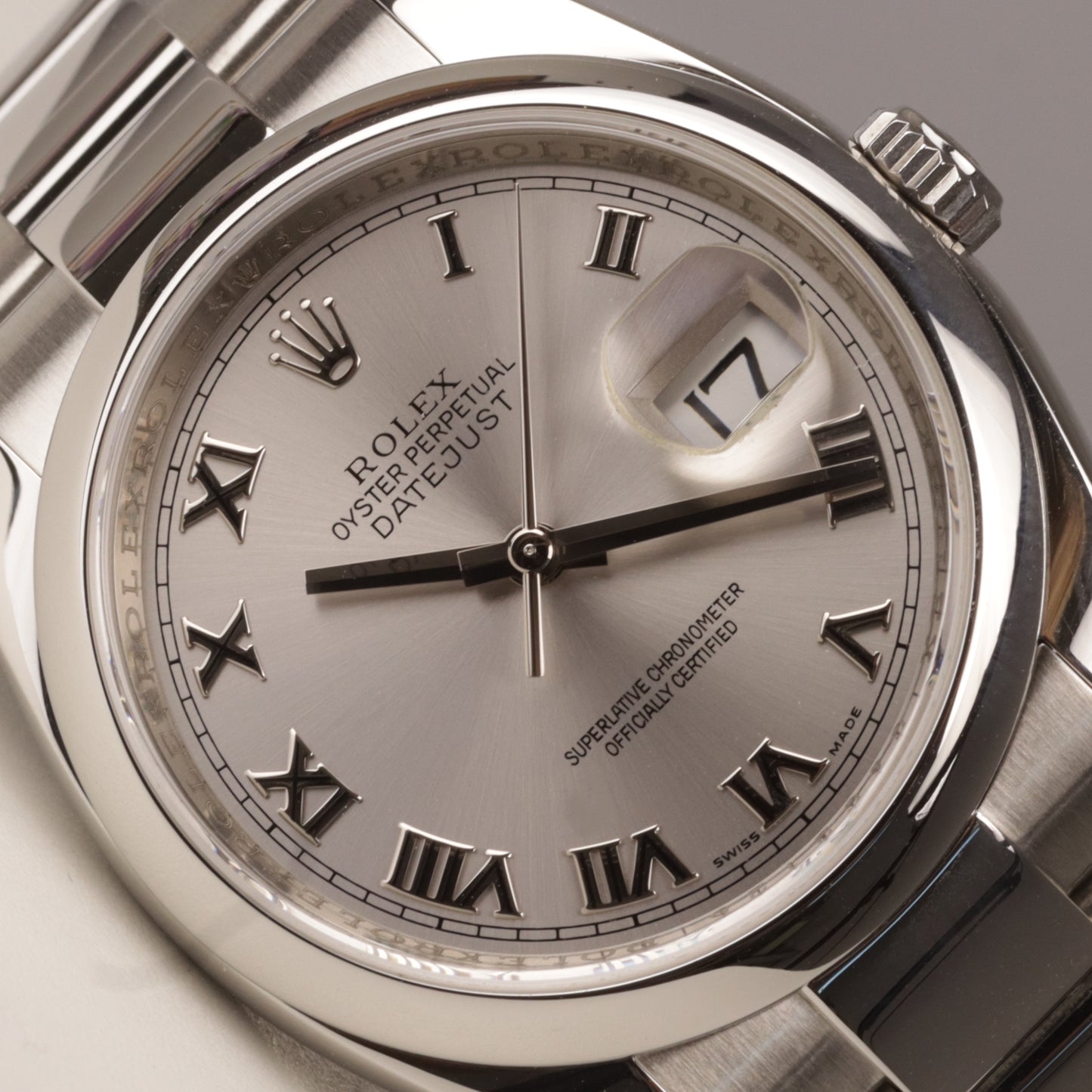 Rolex Datejust  | Edelstahl | Silbernes Zifferblatt | Referenz 116200 | ca. 2010  | 36 mm