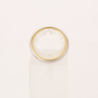 Tiffany & Co. Ring Ehering "Milgrain" 750er Gelbgold mit Platin