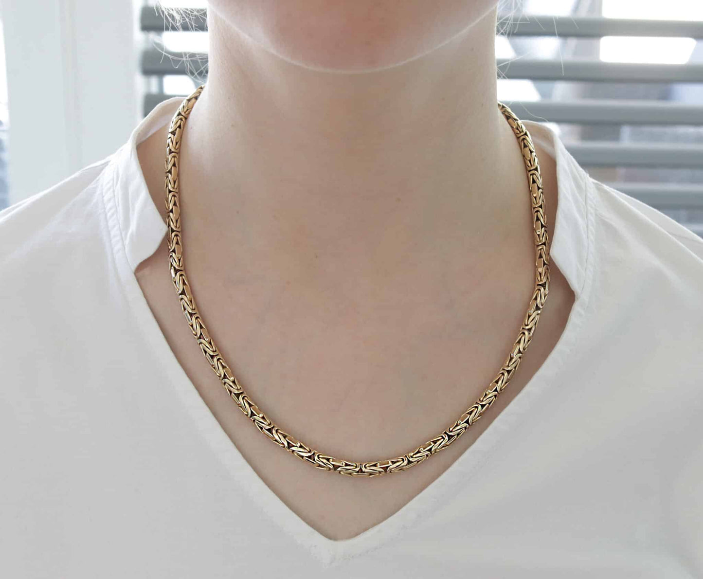 massive 75,87g Königskette 585er Gold Collier 50cm