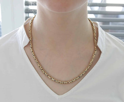 massive 75,87g Königskette 585er Gold Collier 50cm